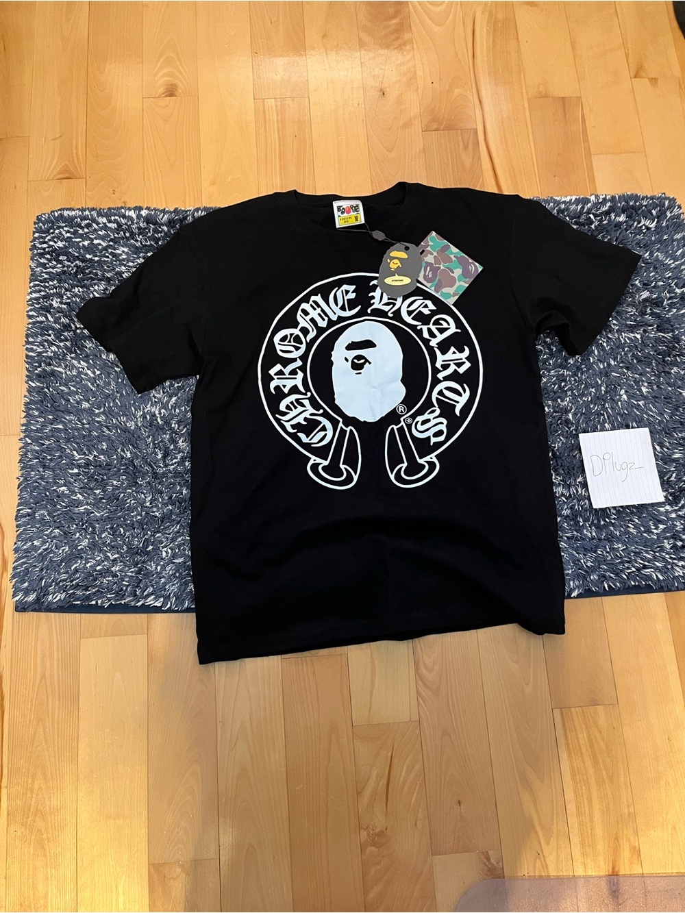 A Bathing APE Bape x Chrome Hearts Baby Milo Graphic Shirt